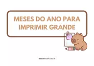 Meses do ano para imprimir grande