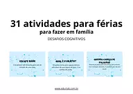 31 atividades de férias para fazer em família