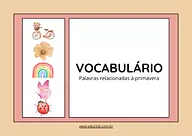 Palavras relacionadas à primavera