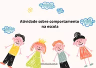 Atividade sobre comportamento na escola