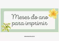 Meses do ano para imprimir