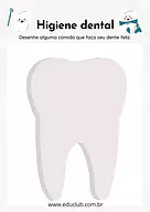Atividade escovar os dentes Educação Infantil para Creche, 1º Ano, Pré-Escola de Ciências, Higiene bucal - Material educac...
