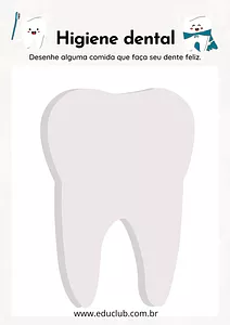 Atividade escovar os dentes Educação Infantil