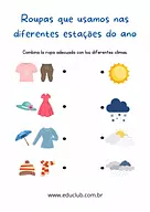 Atividade estações do ano Educação Infantil