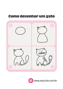 Como desenhar um gato