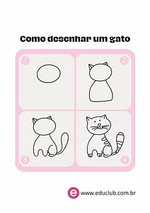 Como desenhar um gato