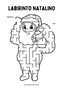 Labirinto Natalino - Papai Noel