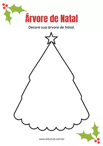 Árvore de Natal atividade infantil