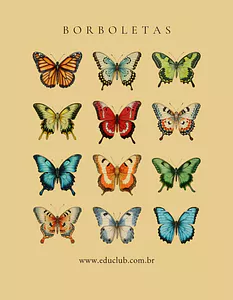 Cartaz borboleta Educação Infantil