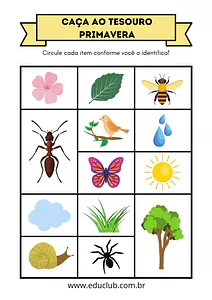 Caça ao tesouro da primavera