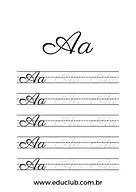 Vogais pontilhadas para 3º Ano, 2º Ano, 1º Ano de Língua Portuguesa, Recursos Educativos, Vogais, Lettering - Material edu...