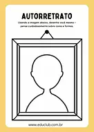 Atividade de autorretrato para Educação Infantil
