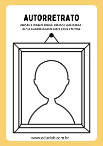 Atividade de autorretrato para Educação Infantil