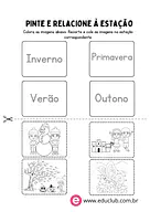 Atividades sobre estações do ano para Maternal para Creche, Pré-Escola de Ciências, Estações do ano - Material educacional