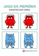Jogo da memória Monstro das Cores