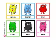 Atividade de pareamento Monstro das Cores