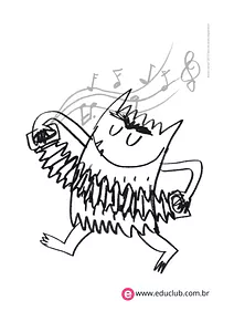 Monstro das Cores para colorir