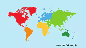 Nomes e mapas dos continentes
