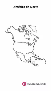Mapa político da América do Norte