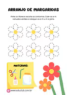 Como fazer arranjo de margarida de papel Como fazer arranjo de margarida de papel para Pré-Escola de Estações do ano, Como fazer, Artes - Material educacional