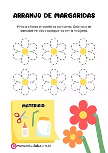 Como fazer arranjo de margarida de papel