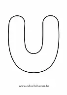 Molde da letra U