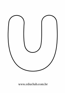 Molde da letra U