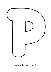 Molde da letra P
