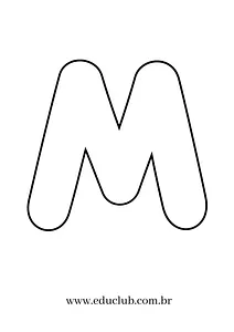 Molde da letra M