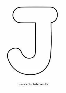 Molde da letra J