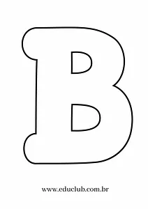 Molde da letra B