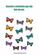 Qual borboleta não tem par?
