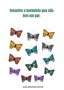 Qual borboleta não tem par?