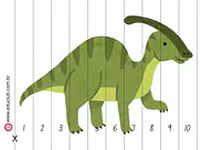 Quebra-cabeça de dinossauro para Creche, Pré-Escola de Recursos Educativos, Passatempo - Material educacional