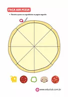 Pizza para imprimir e montar