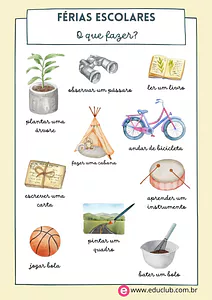 O que fazer nas férias escolares?