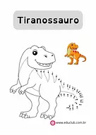 Ligue os pontos dinossauro