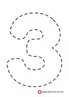 Moldes de números de 0 a 9