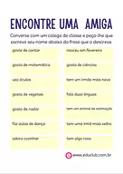 Atividade Dia do Amigo para 5 ano para 5º Ano de Datas Comemorativas, Dia do Amigo - Material educacional