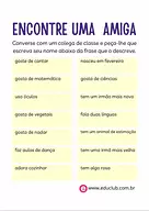 Atividade Dia do Amigo para 5 ano
