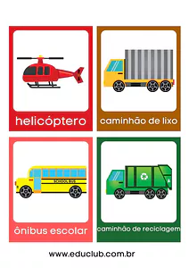 Vocabulário dos meios de transporte