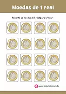 Moedas de 1 real para imprimir