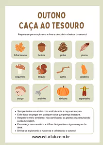 Caça ao tesouro do outono
