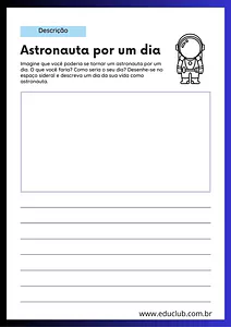 Redação: Astronauta por um dia