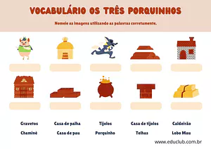 Vocabulário dos Três Porquinhos