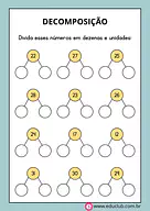 Decomposição de números: dezenas e unidades para 2º Ano, 1º Ano de Números, Matemática - Material educacional