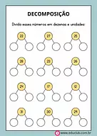 Decomposição de números: dezenas e unidades