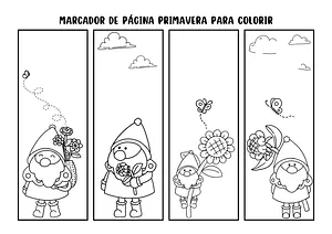 Marcador de página de Natal para imprimir