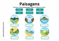 Nomes de paisagens naturais