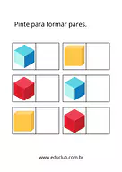 Atividade de cores primárias para Creche, Pré-Escola de Cores, Artes - Material educacional